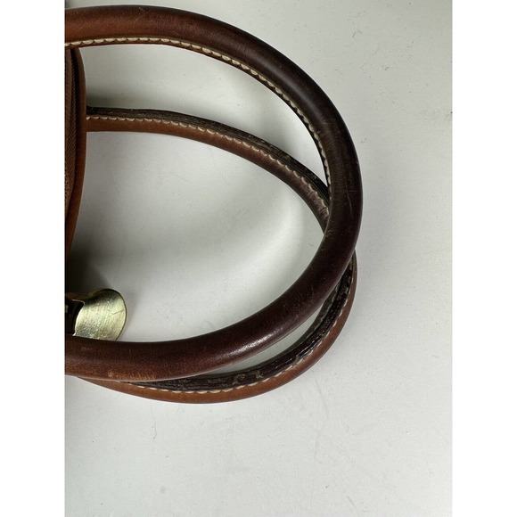 Dooney & Bourke Norfolk Domed Satchel Bag Taupe Tan Brown Purse Leather Handbag - Picture 13 of 16